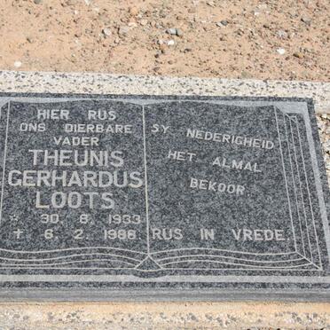 LOOTS Theunis Gerhardus 1933-1988