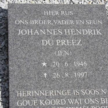 PREEZ Petrus Jacobus, du 1918-1996 &amp; Anna Maria Elizabeth SANDENBERGH 1921- :: DU PREEZ Johannes Hendrik 1946-1997