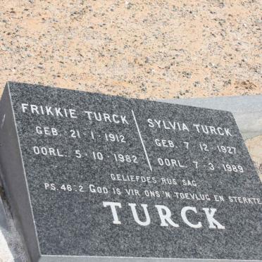 TURCK Frikkie 1912-1982 &amp; Sylvia 1927-1989