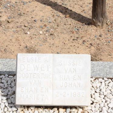 WET Elsie J., de -1982