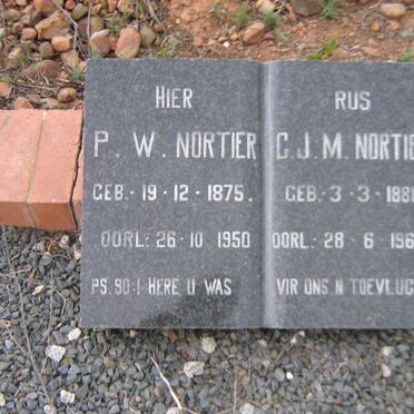NORTIER P. W. 1875-1950 en C. J. M. 1881-1968