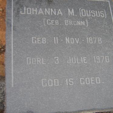 NEL Johanna M. nee BRONN 1878-1970