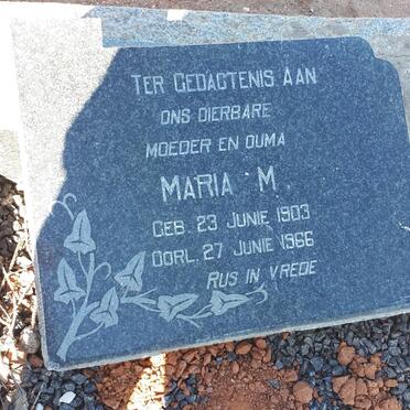 WESTHUIZEN Maria M., v.d. 1903-1966