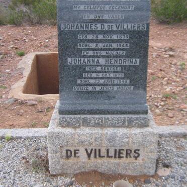VILLIERS Johannes D., de  1875-1946 &amp; Johanna Hendrina BENEKE 1873-1949