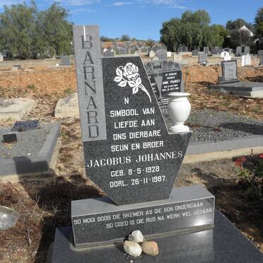 BARNARD Jacobus Johannes 1928-1987