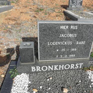 BRONKHORST Jacobus Lodevickus Rabe 1919-1989