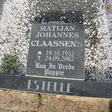CLAASSENS Matijan Johannes 1932-2002 &amp; Margaretha Hendriena LOUW 1934-1997
