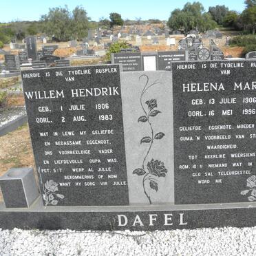 DAFEL Willem Hendrik 1906-1983 &amp; Helena Maria 1906-1996