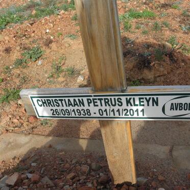 KLEYN Christiaan Petrus 1938-2011 &amp; S.S. 1929-