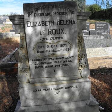 ROUX Elizabeth Helena, le nee OLIVIER 1875-1939