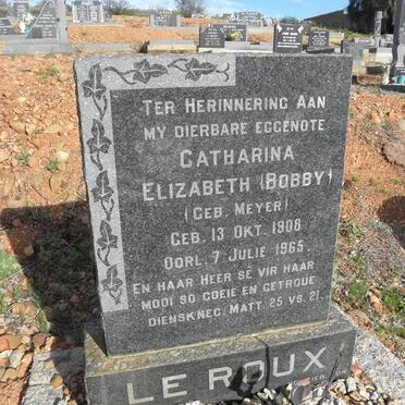 ROUX Catharina Elizabeth, le nee MEYER 1908-1965
