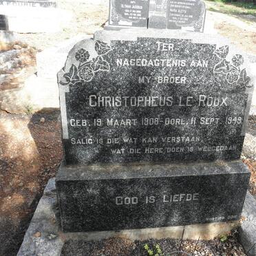 ROUX Christopheus, le 1908-1949