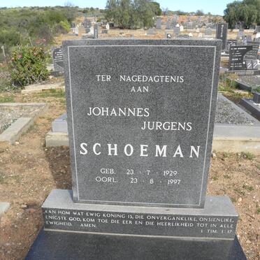 SCHOEMAN Johannes Jurgens 1929-1997