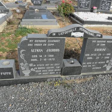 SWANEPOEL Altman Jacobus 1901-1973 &amp; Caroline HITGE 1910-1990