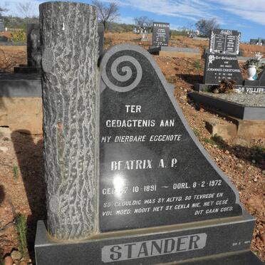 STANDER Beatrix A.P. 1891-1972