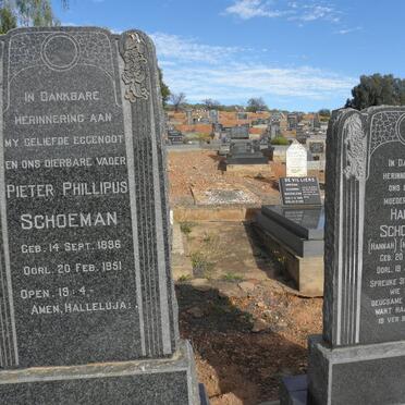 SCHOEMAN Pieter Phillipus 1896-1951 &amp; Hannah LE ROUX 1898-1989