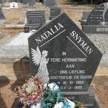 SNYMAN Natalia 1988-1989