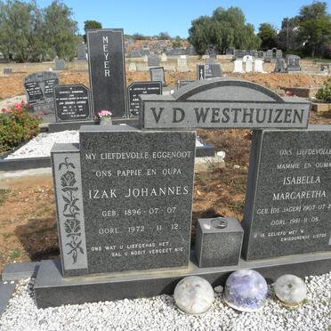 WESTHUIZEN Izak Johannes, v.d. 1896-1972 &amp; Isabella Margaretha DE JAGER 1907-1981