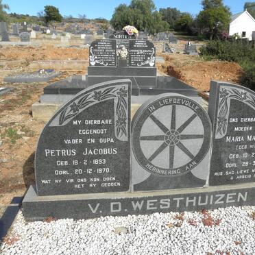 WESTHUIZEN Petrus Jacobus, v.d. 1893-1970 &amp; Maria Magdalena HITGE 1901-1973