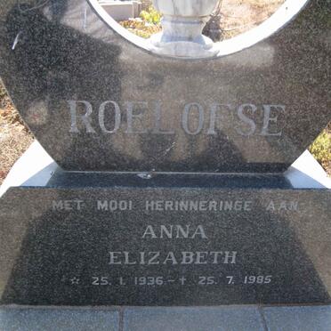 ROELOFSE Anna Elizabeth 1936-1985
