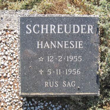 SCHREUDER Hannesie 1955-1956