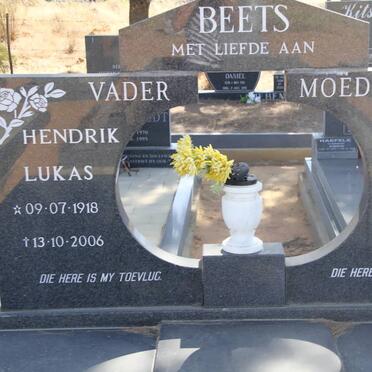 BEETS Hendrik Lukas 1918-2006 &amp; Hilletjie Aletta Jacoba 1921-1995