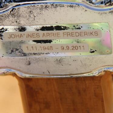 FREDERIKS Johannes Arrie 1948-2011