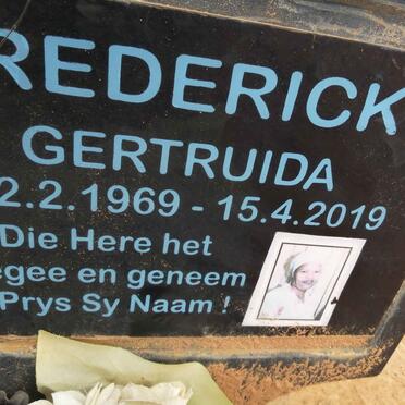 FREDERICKS Gertruida 1969-2019