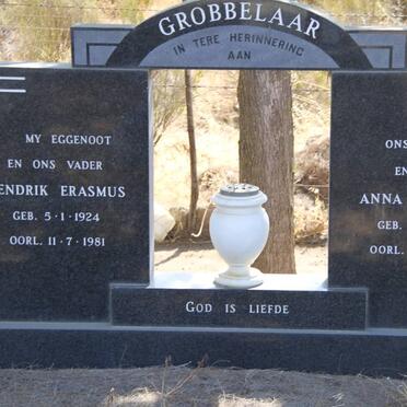 GROBBELAAR Hendrik Erasmus 1924-1981 &amp; Anna Johanna 1919-2007