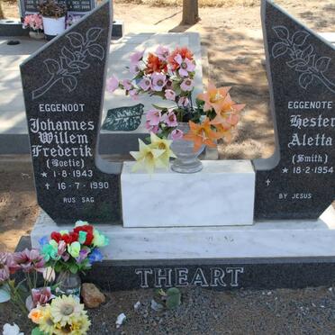 THEART Johannes Willem Frederik 1943-1990 &amp; Hester Aletta SMITH 1954-