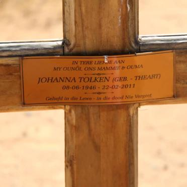 TOLKEN Willem 1949- &amp; Johanna THEART 1946-2011