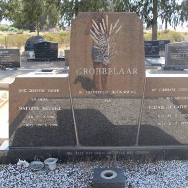 GROBBELAAR Matthys Mechiel 1916-1996 &amp; Elizabeth Catherina 1923-1979