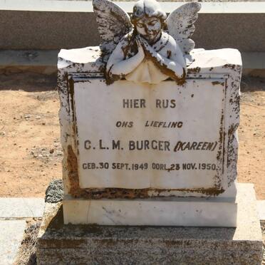 BURGER C.L.M. 1949-1950