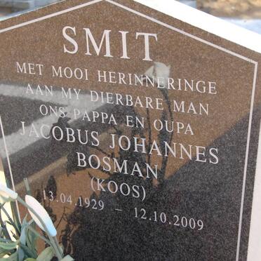 SMIT Jacobus Johannes Bosman 1929-2009