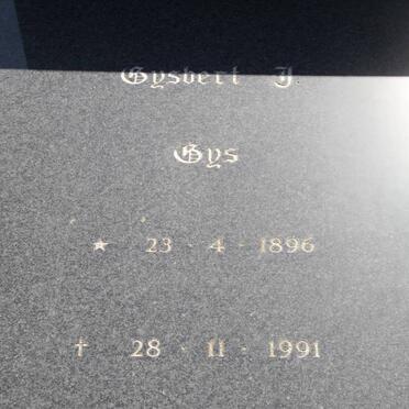 BEER Gysbert J., de 1896-1991