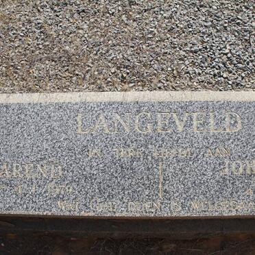 LANGEVELD Sarel Arend 1900-1979 &amp; Johanna Elizabeth LIEBENBERG 1903-1985