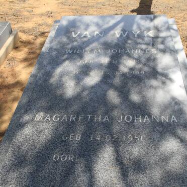 WYK Willem Johannes, van 194?-1999 &amp; Magaretha Johanna 1950-