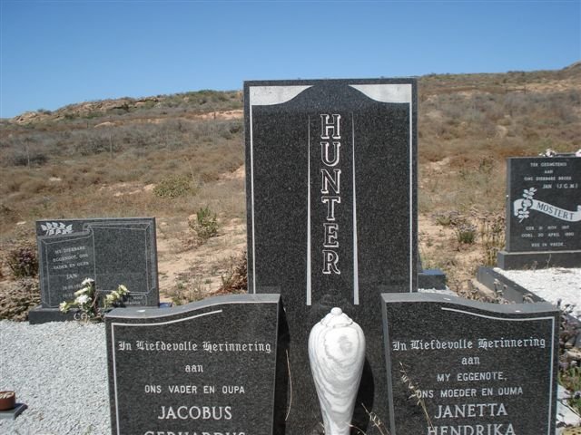 HUNTER Jacobus Gerhardus 1909-1988 &amp; Janetta Hendrika DE BEER 1911-1986