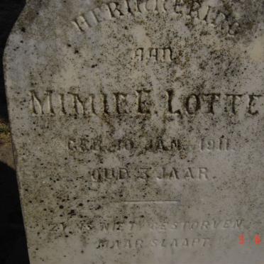 LOTTER Mimie E. 1911-