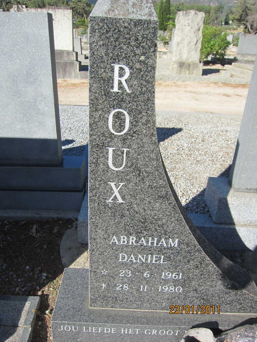 ROUX Abraham Daniel 1961-1980