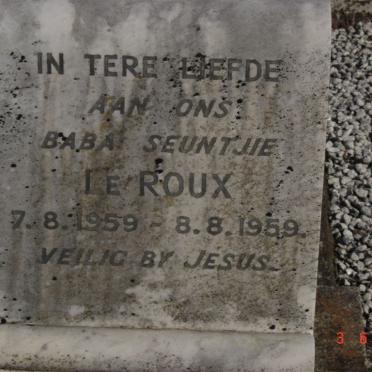 ROUX Infant, le 1959-1959