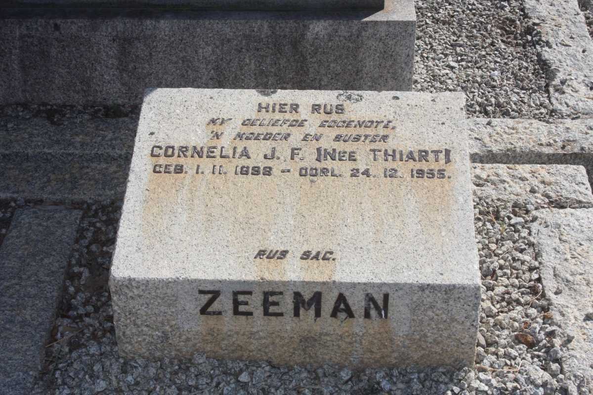 ZEEMAN Cornelia J.F. nee THIART 1898-1955