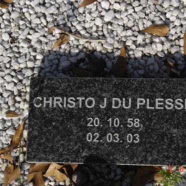 PLESSIS Christo J., du 1958-2003