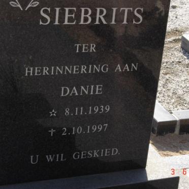 SIEBRITS Danie 1939-1997