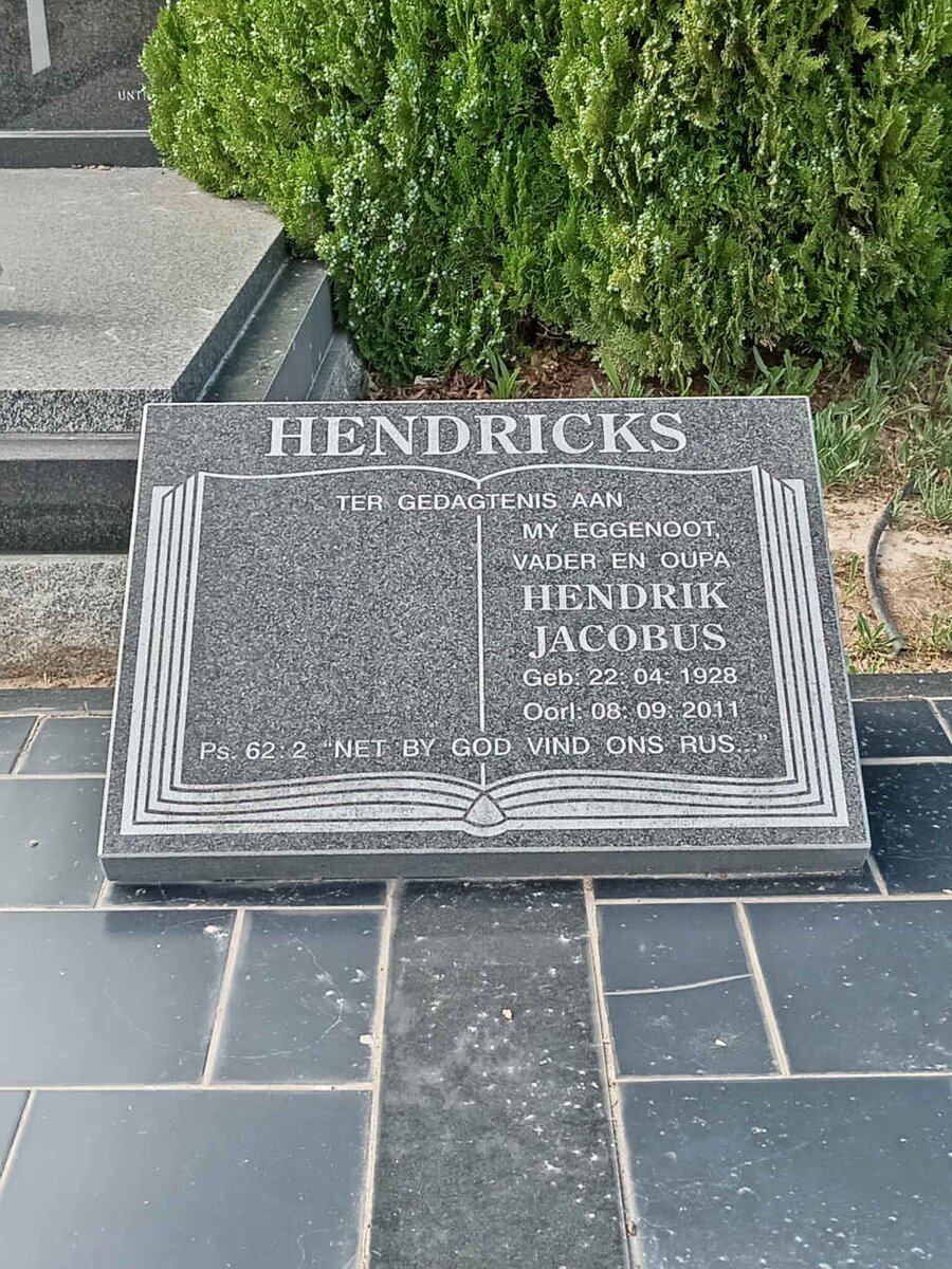 HENDRICKS Hendrik Jacobus 1928-2011