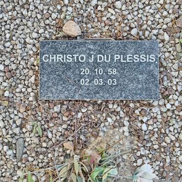 PLESSIS Christo J., du 1958-2003