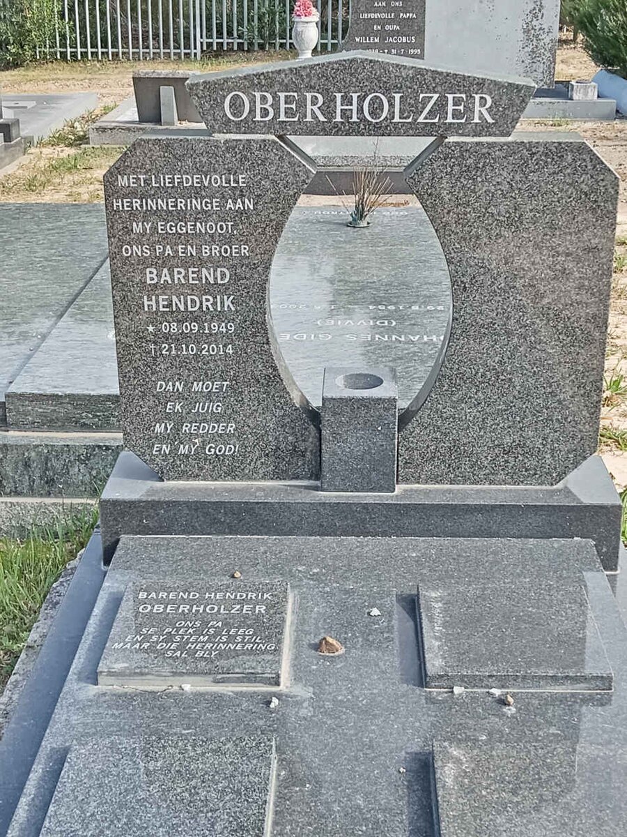 OBERHOLZER Barend Hendrik 1949-2014