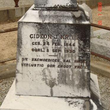 KRIEL Gideon J. 1846-1930