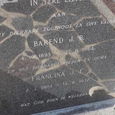 LILL Barend J.B., van 1895-1964 &amp; Francina J.E. 1904-1972