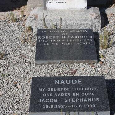 FARGHER Robert H. 1910-1976 :: NAUDE Jacob Stephanus 1925-1999